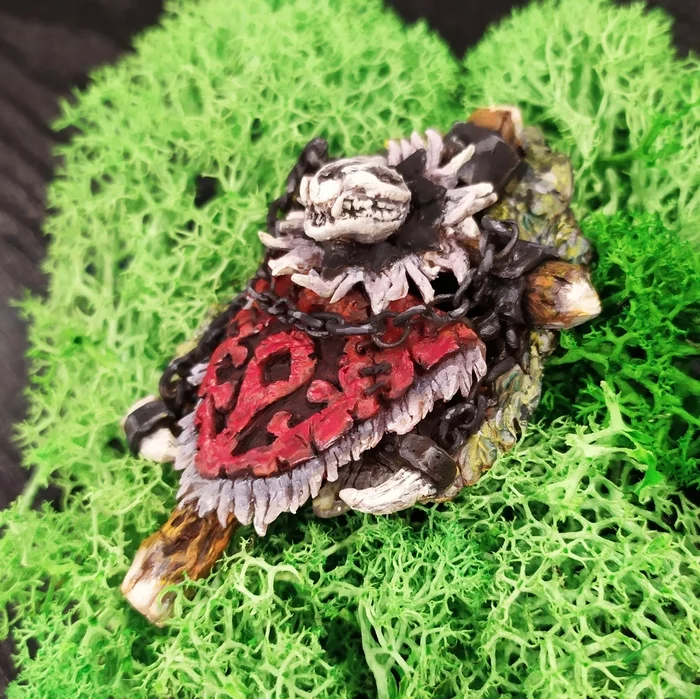 Battle Banner of the Hero of Orgimmar - My, Horde, World of warcraft, Warcraft, Orgrimmar, Souvenirs, With your own hands, Polymer clay, Longpost