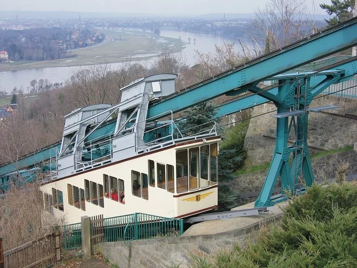 Dresden Cableway - Dresden, Germany, Suspended monorail, Funicular, Video, Longpost