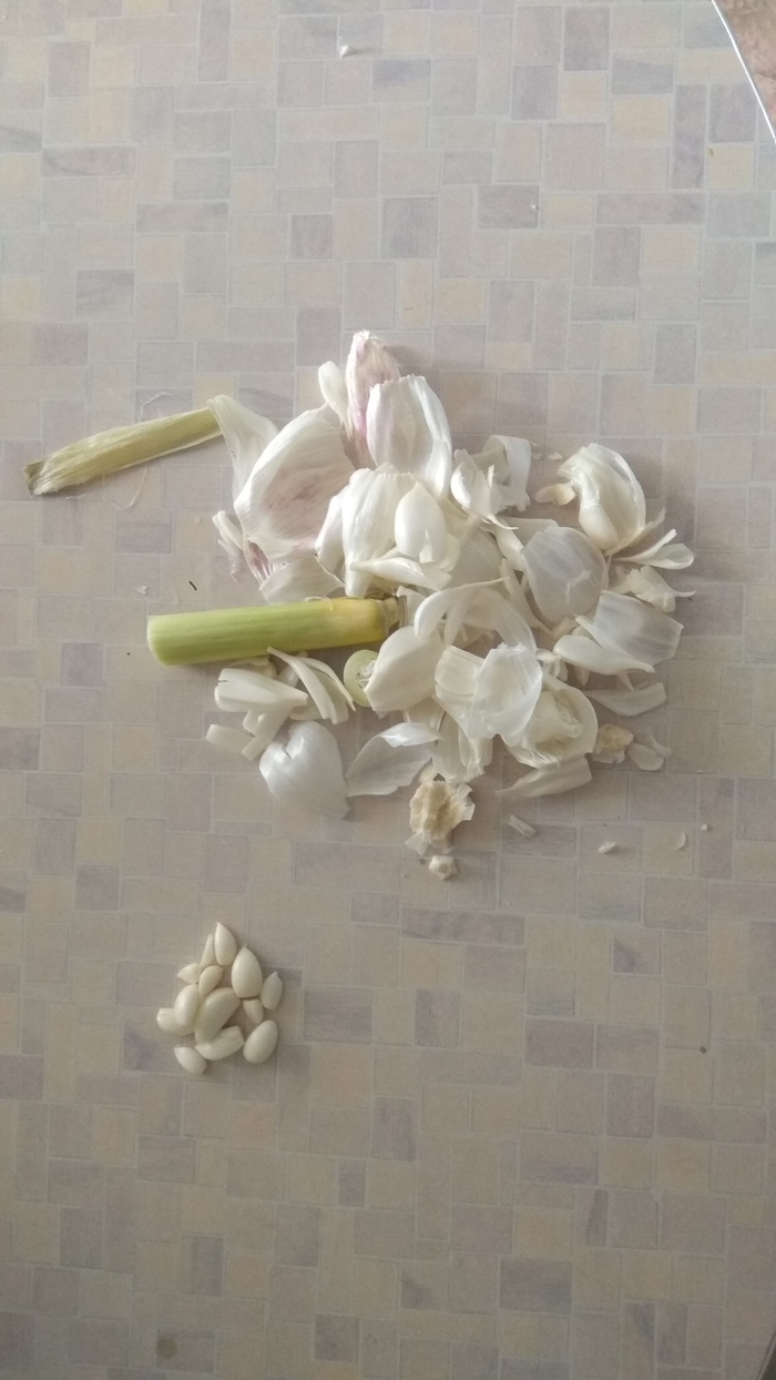 Молодой чеснок