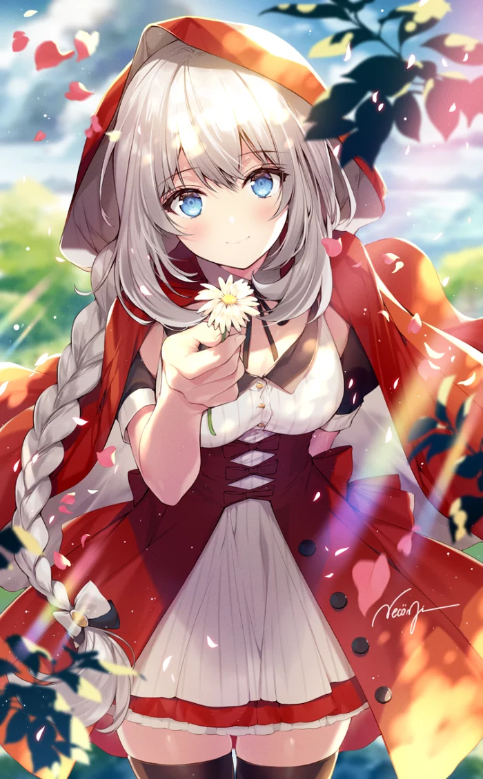 Marie Antoinette (Red Riding Hood) - Anime, Art, Anime art, Fate, Fate grand order, Marie Antoinette, Little Red Riding Hood, Necomi