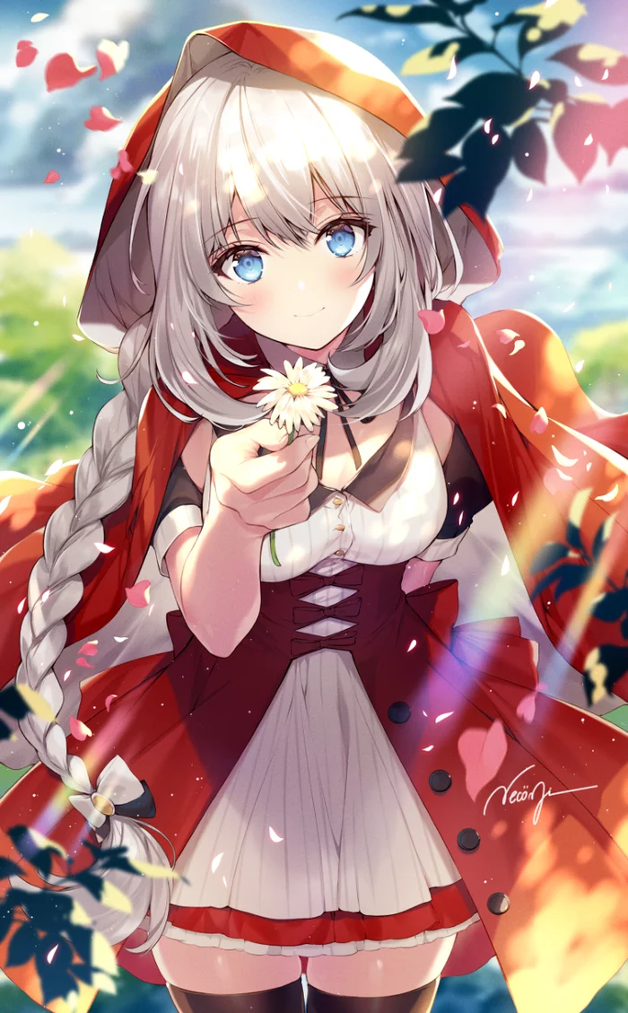 Marie Antoinette (Red Riding Hood) - Аниме, Арт, Anime Art, Fate, Fate Grand Order, Marie Antoinette, Красная шапочка, Necomi