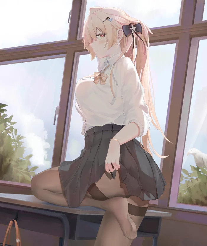 OTs-14 - Ots-14, Girls frontline, Anime, Anime art, Stockings