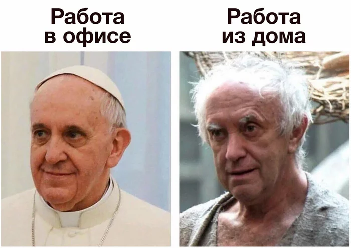 Old meme in a new way - Pope, His Sparrow, Jonathan Price, Picture with text