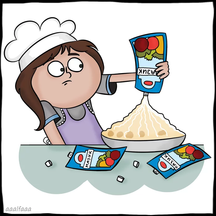 Author's sauce - My, Alpha Comics, Comics, Sauce, Copyright, Mayonnaise, Cooking for the lazy, Food