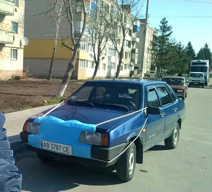 Even the car is wearing a mask - My, Mask, Auto, Coronavirus