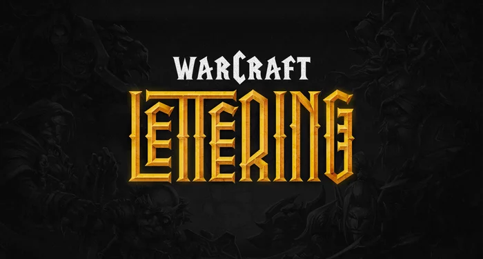 Warcraft lettering - My, Warcraft, Lettering, Design, Art, Logo, Video, Longpost