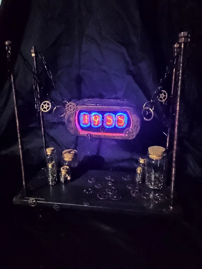 Мой вариант Nixie clock - Моё, Nixie clock, Стимпанк, Длиннопост