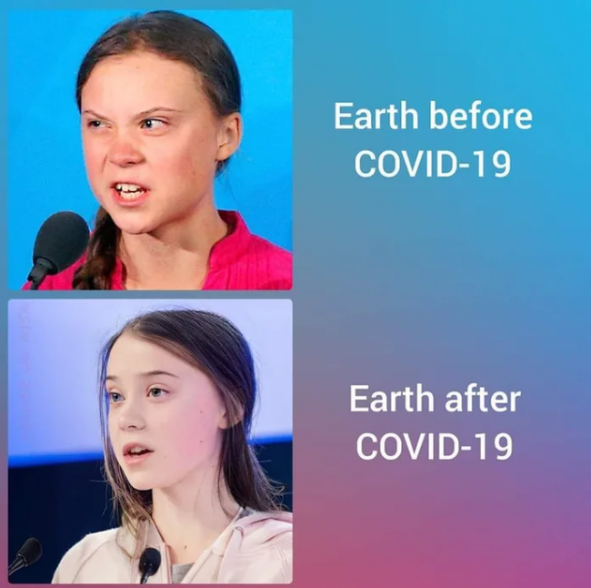 Hmmmmmm - Greta Thunberg, Planet Earth, Coronavirus, Prettier, 9GAG