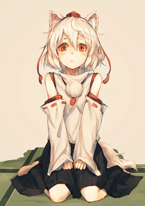 Momiji Inubarashi - Anime, Touhou, Anime art, Longpost, Inubashiri momiji