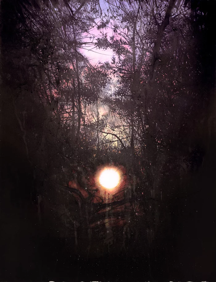 Dark forest theory - Art, Drawing, Watercolor, Dima Rebus, Forest