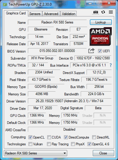 Rx580 4gb   vulkan  GPU-Z  , , , , ,  ,  , Vulkan, 