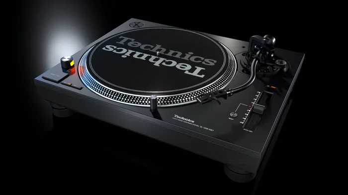 Vinyl player Technics SL-1200MK7 - My, Cinema 4d, Computer graphics, 3D, 3D modeling, Technics, Corona render, Substance painter, Photoshop, Longpost