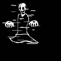 Пиксельный арт Гастера - Моё, Рисунок, Undertale, Pixel Art, W D Gaster