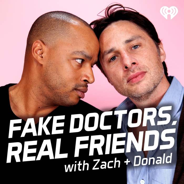 Zach Braff and Donald Faison at a preview of the new podcast about the series Scrubs - Actors and actresses, TV series clinic, Zach Braff, Donald Faison, Podcast