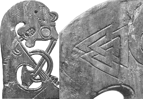 Символ викинга валькнут