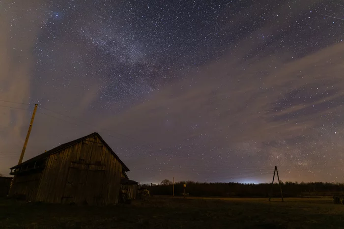 The barn that knew everything... - My, Canon 6d, Sigma, Night, Milky Way, Barn, Zen