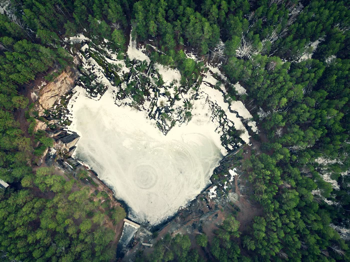 Spring heart of the Urals - My, Ural, Landscape, From high, Talk Stone, Travel across Russia, The photo, Longpost