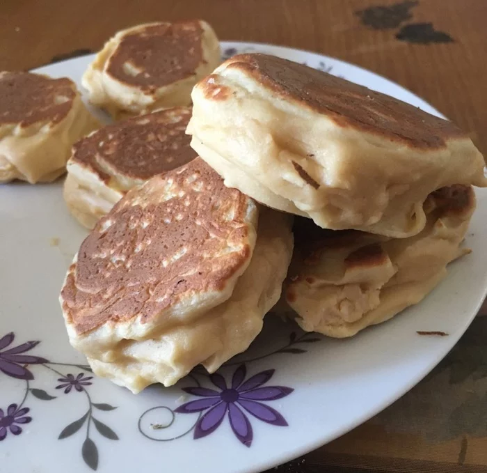 Japanese fluffy pancakes - My, Recipe, Sweets, Pancakes, Proper nutrition, Yummy, Cooking, Longpost