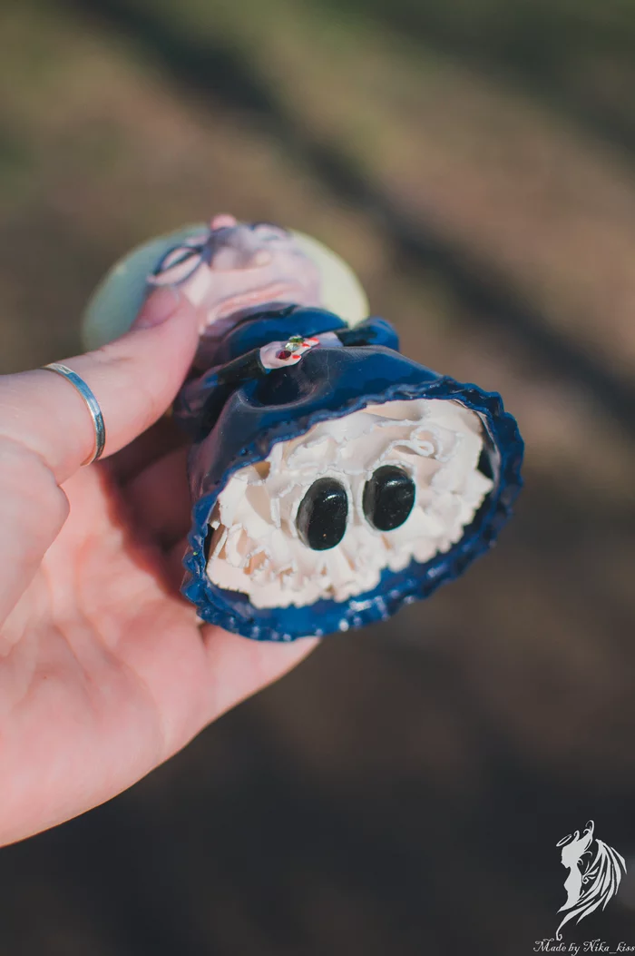 Yubaba-Zeniba figurine made of polymer clay - My, Handmade, Polymer clay, Spirited Away, Hayao Miyazaki, Yubaba, Zeniba, Needlework without process, Longpost