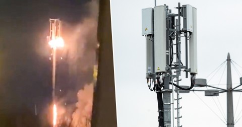 5G towers set on fire in UK over coronavirus rumors - Coronavirus, Idiocy, Arson, 5g