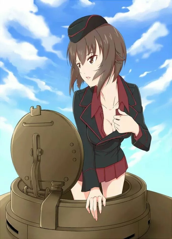 Nishizumi Maho - NSFW, Girls und panzer, Anime, Anime art, Nishizumi maho, Longpost