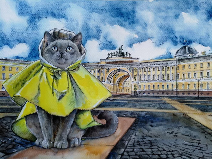 Коты санкт петербурга рисунки