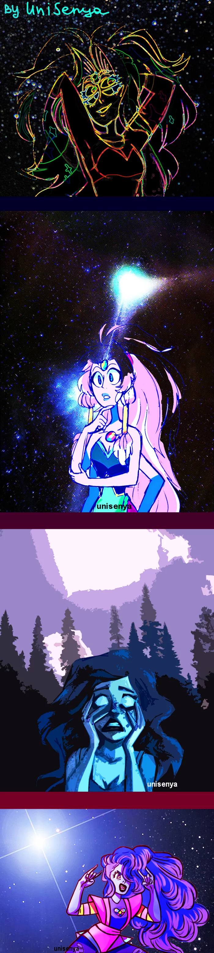 Old works for the soul vol.2 - My, Steven universe, Fukari, Photoshop, Art, Original character, Longpost