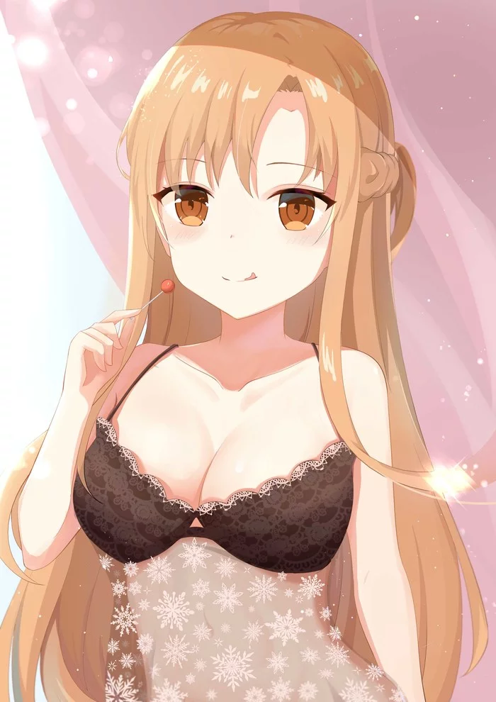 Asuna - NSFW, Anime, Anime art, Sword Art Online, Yuuki asuna, Breast, Bra