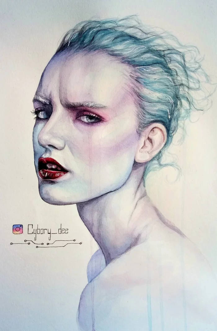 Faith - My, Portrait, Watercolor, Creation, Illustrations, Art, Believe in yourself