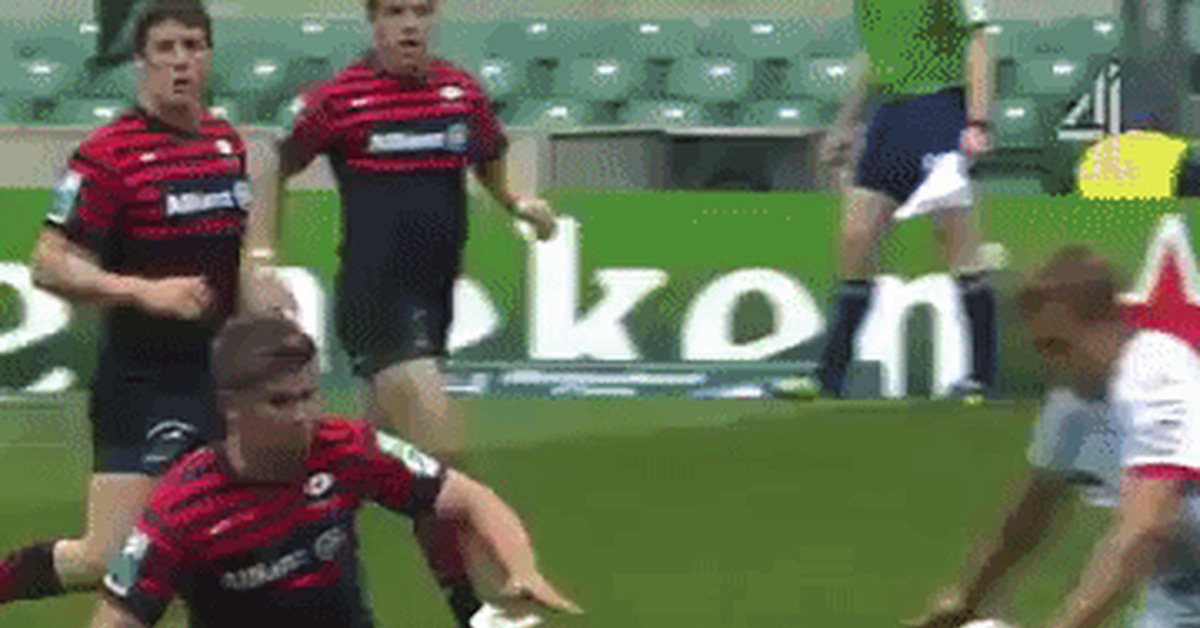 Come on bro, you tried - Sport, Rugby, Respect, Support, Power reception, GIF