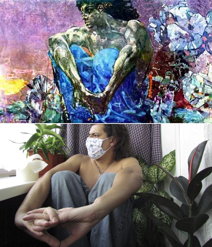 M. Vrubel. Demon Seated - My, Insulation, Quarantine, Painting, Insulation, Mikhail Vrubel, Demon sitting