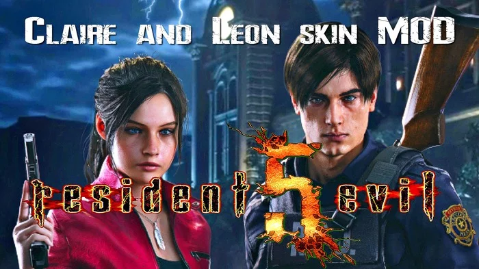 Resident Evil 5 Gold Edition (Claire and Leon skin MOD) New Graphics - My, Resident Evil 5, Biohazard, Resident, Video