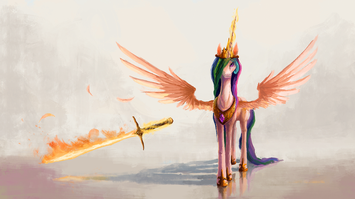   My Little Pony, Ponyart, Princess Celestia, Plainoasis