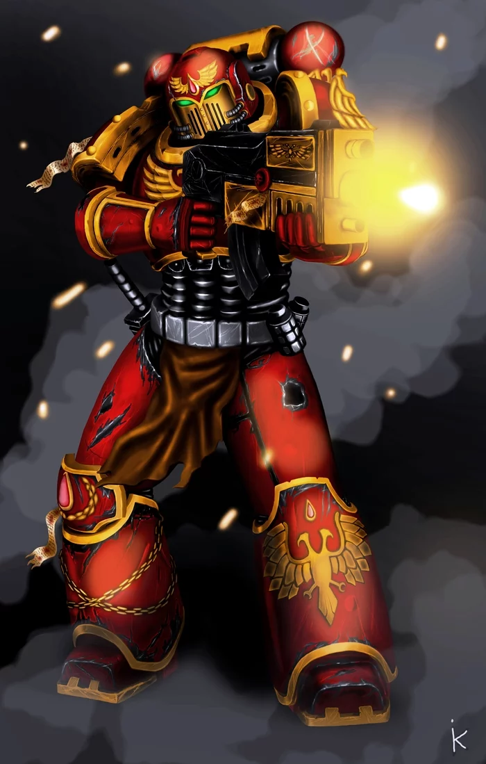 Blood Angel - My, Warhammer 40k, Blood angels, Wh Art