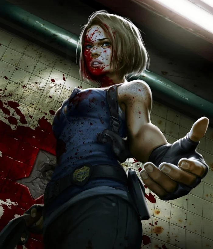 Jill Valentine - Drawing, Resident evil 3, Jill valentine, Girls, Grobi-Grafik