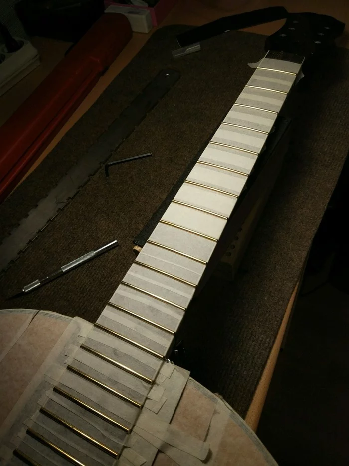 Budget repair of budget acoustics - My, Guitar repair, Epiphone, Guitar, Musical instruments, Video, Longpost