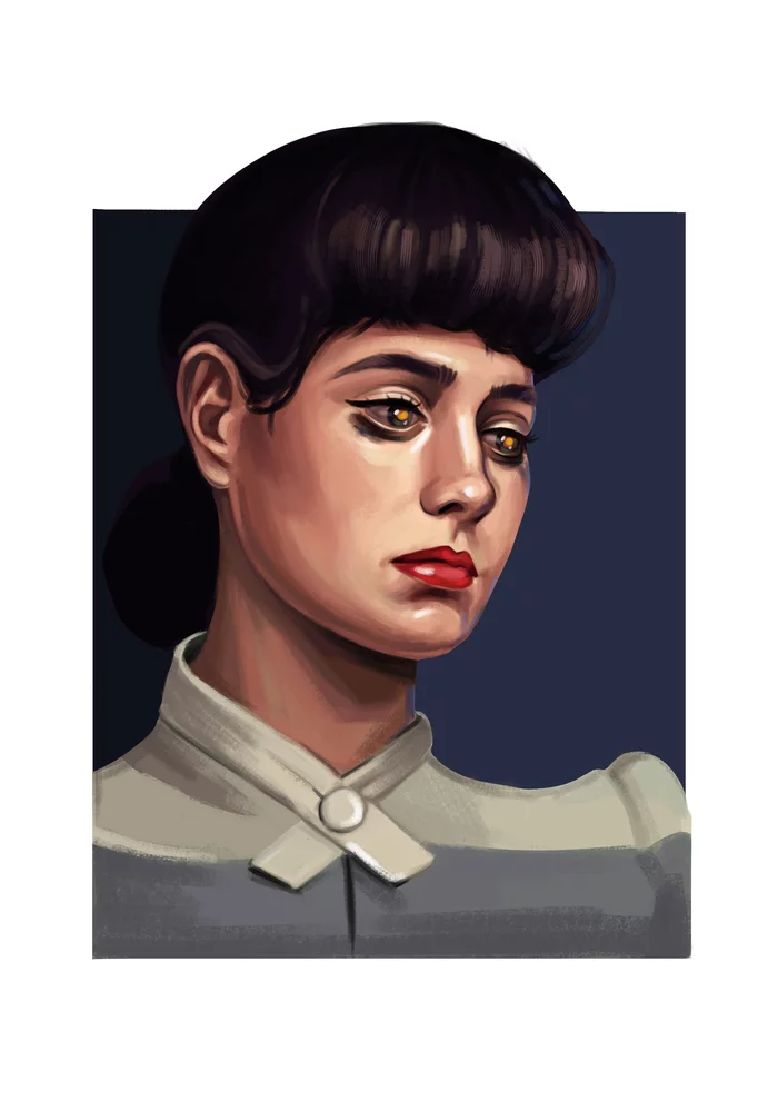 Rachel from Blade Runner - My, Art, Fan art, Blade runner, Photoshop