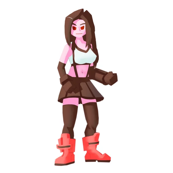 Tifa from Final Fantasy 7r - My, Final fantasy vii, Tifa lockhart, Drawing