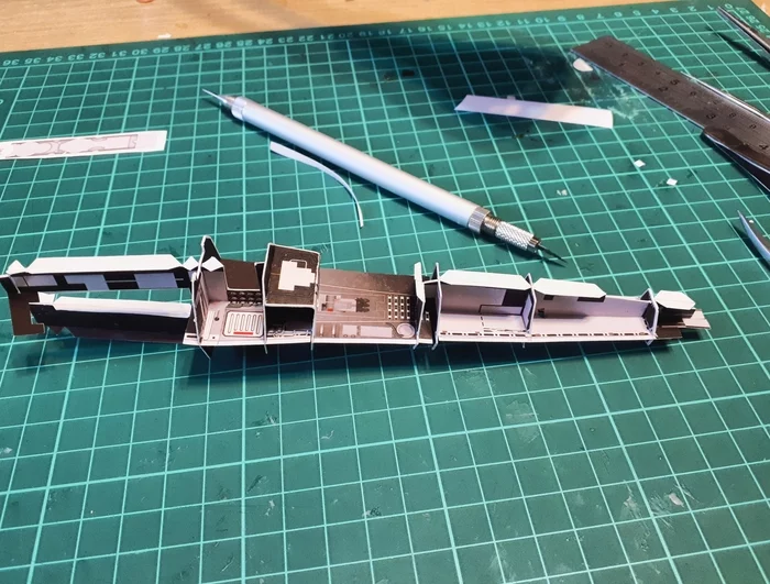 Звёздный истребитель T-65 «X-wing» - Моё, Papercraft, Да пребудет с тобой сила, Star Wars, Времяпрепровождение, R2-D2, Космос, Длиннопост