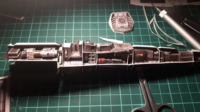 Звёздный истребитель T-65 «X-wing» - Моё, Papercraft, Да пребудет с тобой сила, Star Wars, Времяпрепровождение, R2-D2, Космос, Длиннопост