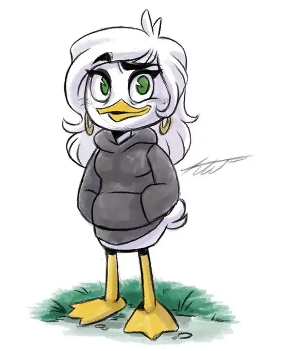 DuckTales. If ducks could draw, how would they style a person? - My, DuckTales, Anatomy, Stylization, Duck, Strange feeling, Person, Reconstruction, Longpost, Drawing