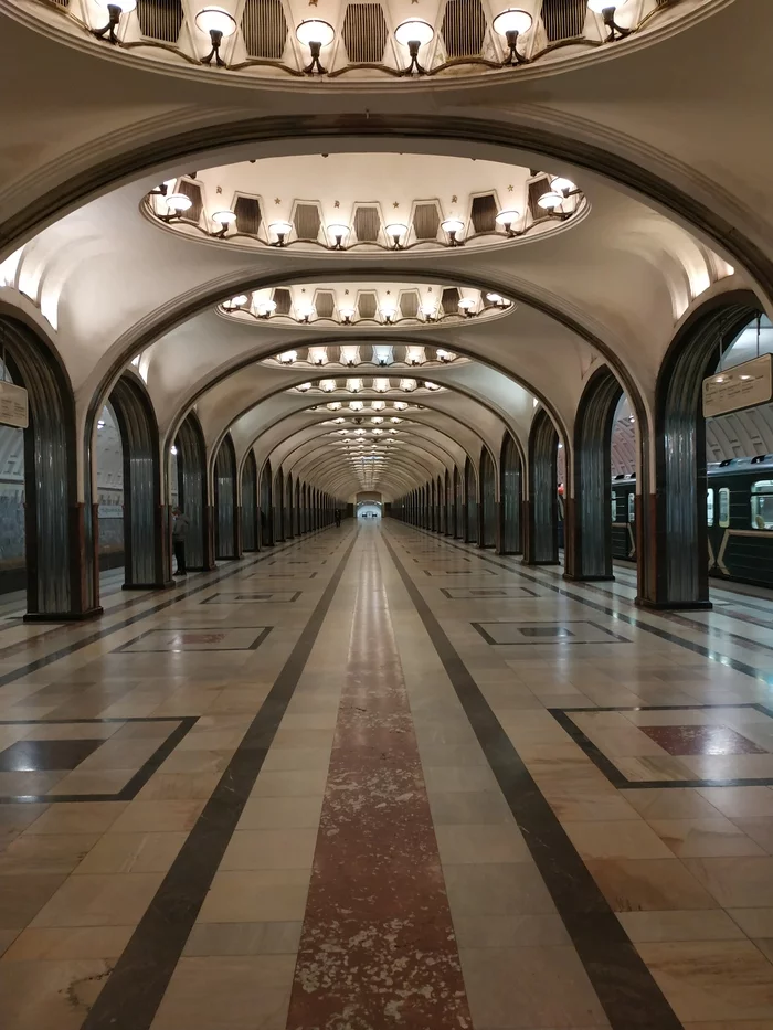 Metro 2020 - My, Moscow Metro, Quarantine, Metro Mayakovskaya
