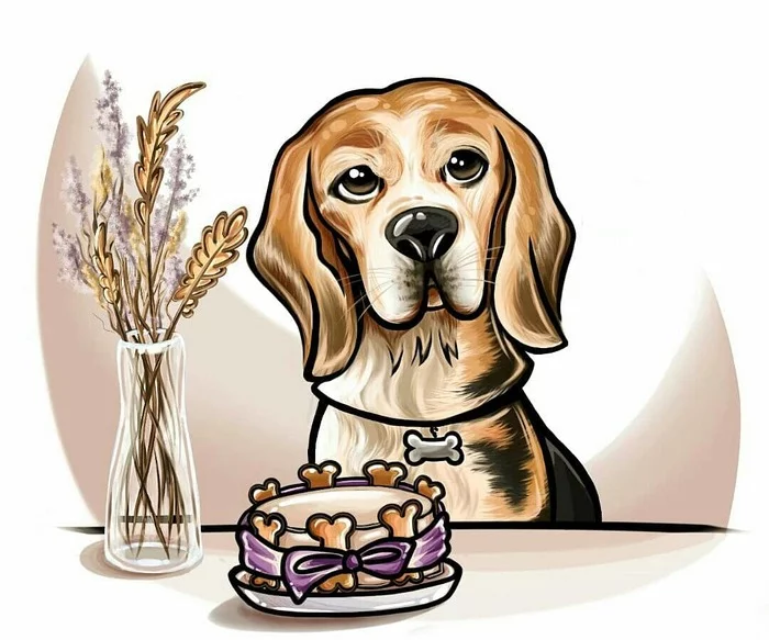 One more song :) - My, Beagle, Drawing, Learning to draw
