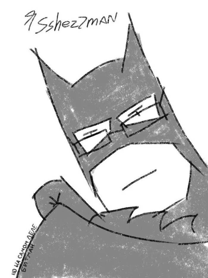 I'm Sshezzman - My, Sketch, Sketch, Batman, Comics, Image, Bespectacled, Presents