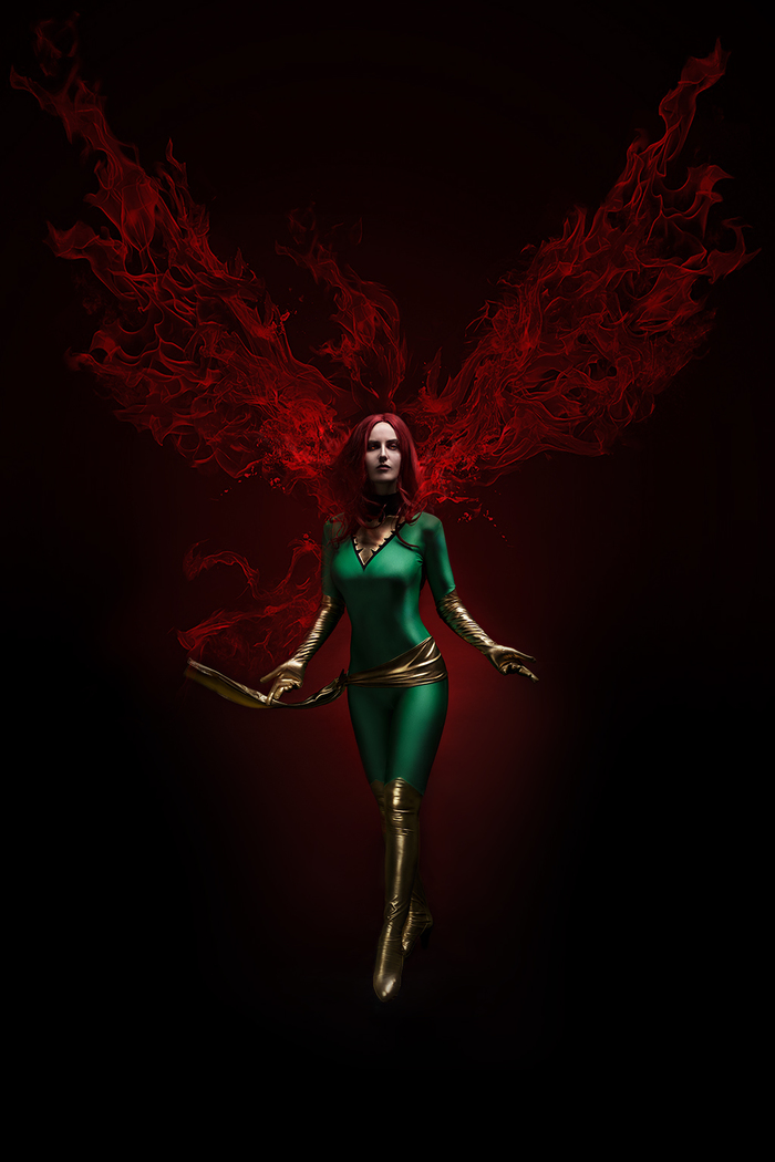 Jean Grey : I'm the Phoenix rising from the ashes [ Cosplay Art ]  ,  , Marvel, , , , 