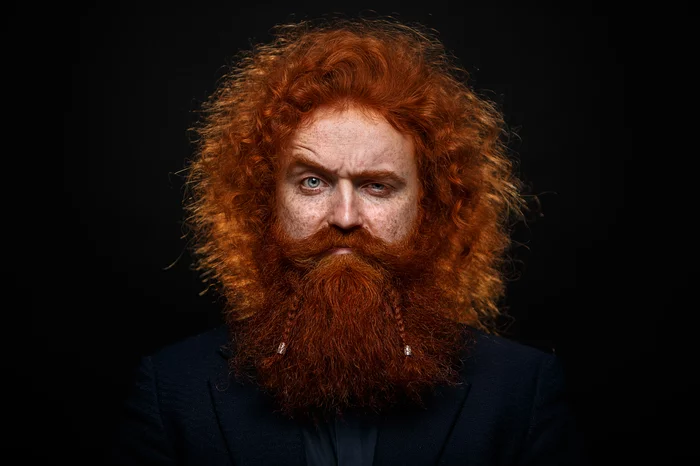 A little red fluffy) - My, Models, Redheads, Fluffy, Curls, Beard, Freckles