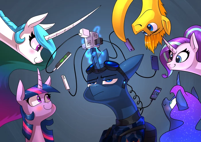 Sometimes OSes are useful - My little pony, Starlight Glimmer, Princess celestia, Twilight sparkle, Princess luna, Original character, Underpable