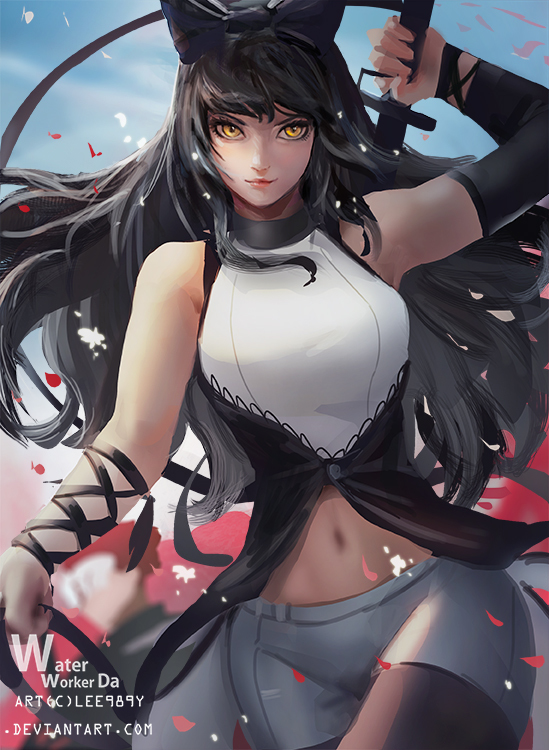 Blake Belladonna - Anime, Not anime, Art, RWBY, Anime art, Blake belladonna, Animal ears