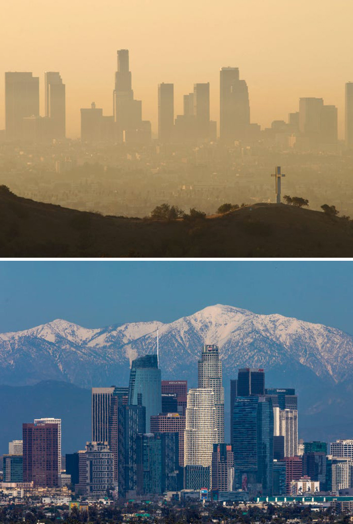 Before and after. 11 examples of the positive effect of quarantine - It Was-It Was, Coronavirus, Pollution, Longpost, Quarantine