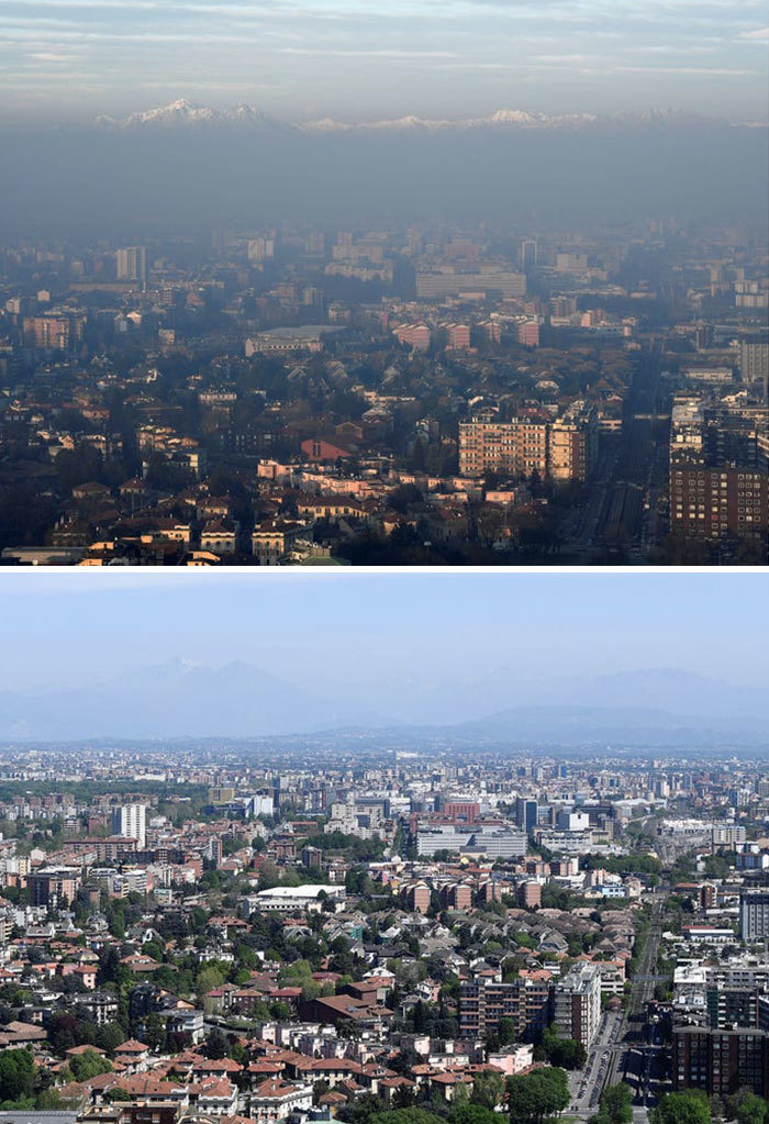 Before and after. 11 examples of the positive effect of quarantine - It Was-It Was, Coronavirus, Pollution, Longpost, Quarantine